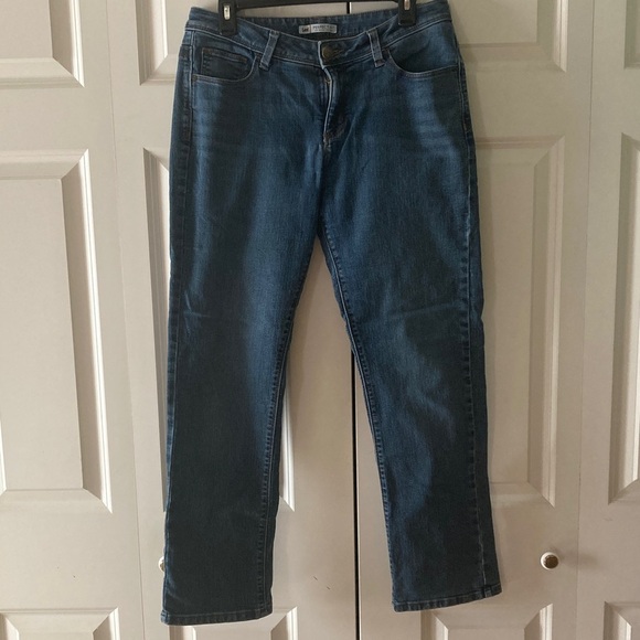 Lee perfect fit jeans, women’s 12S just below the waist dark stone washed - Picture 1 of 10